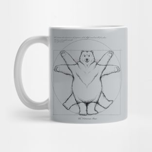 Vitruvian Bear Grey Mug